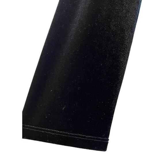 Sundance Blouse Womens Small Black Velvet Surplus Minimalist Witchy Goth Stretch - Picture 7 of 9